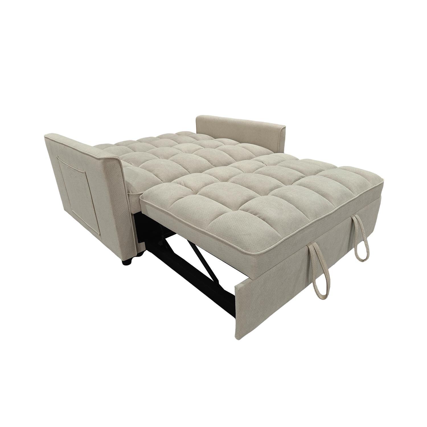 Sofá Cama Gaia Chenille Beige