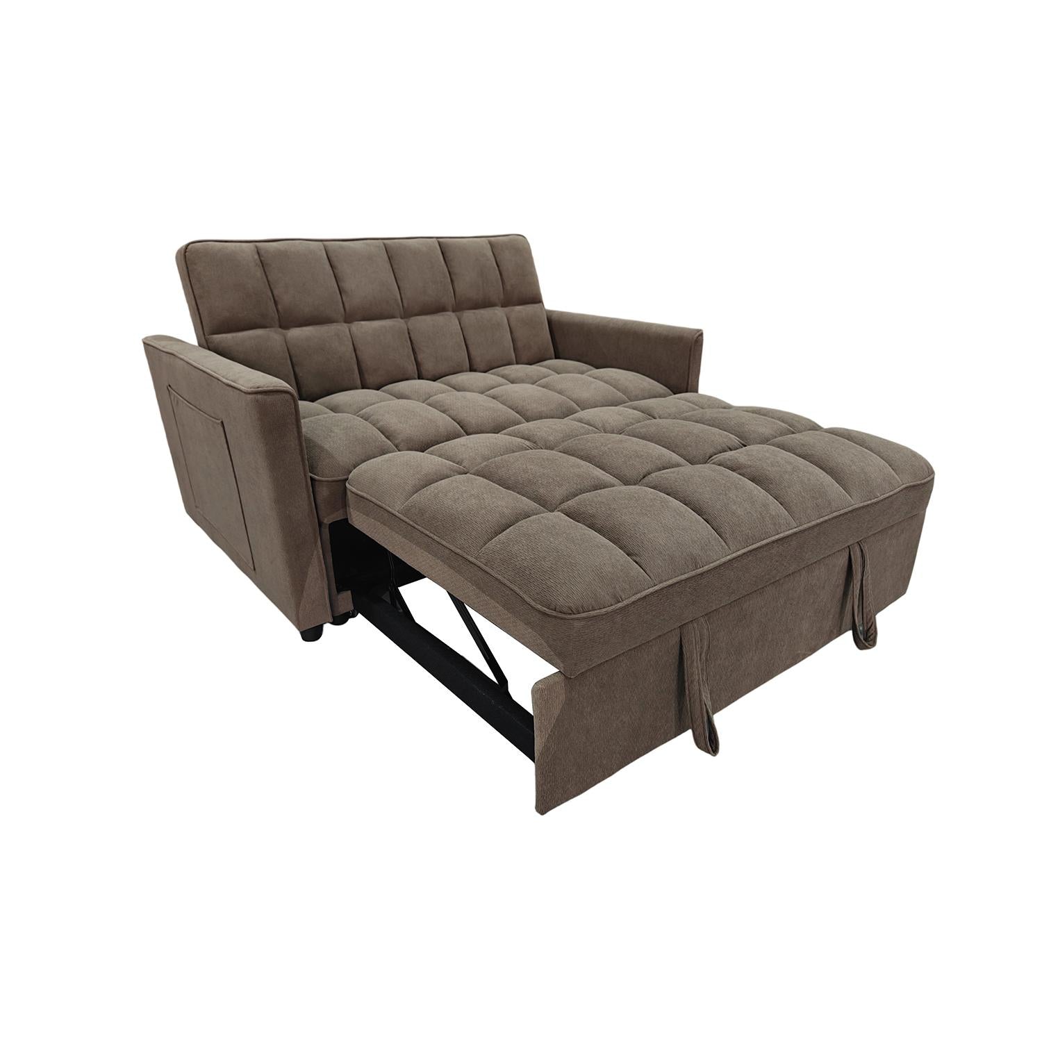 Sofá Cama Gaia Chenille Café