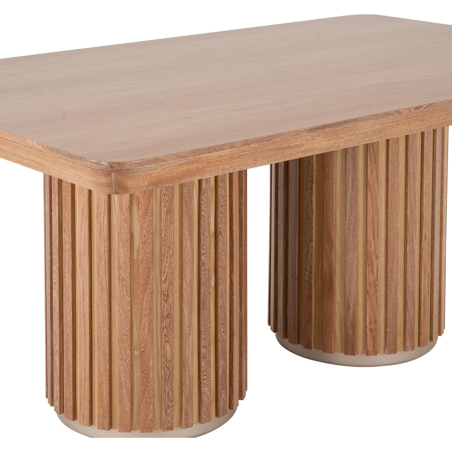 Comedor 6 Puestos Nicole Impetu Beige, Natural