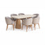 Comedor 6 Puestos Vitta Imputu Beige, Natural