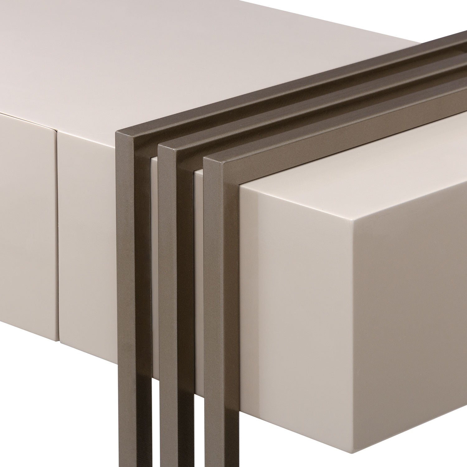 Consola Manhattan Latte, Taupe Perla Premium