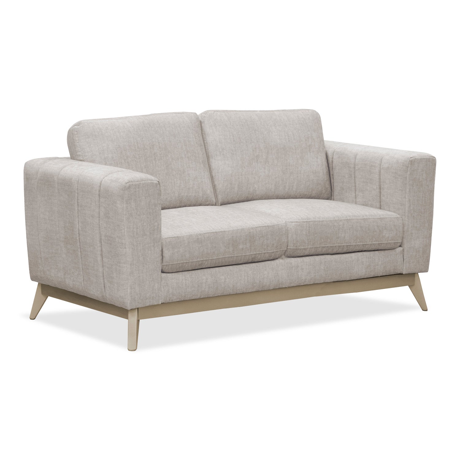 Sofá 3 Puestos Line Velvet Azafran Crudo, Champana 180 Cm