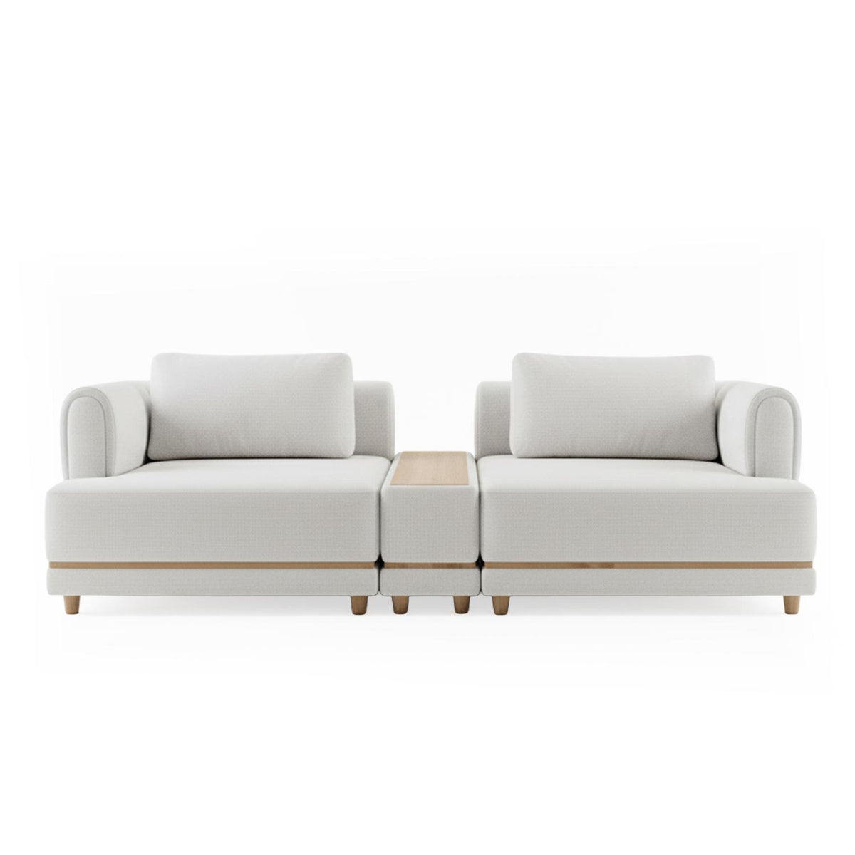 Sala Funcional Liam York Home Beige, Natural
