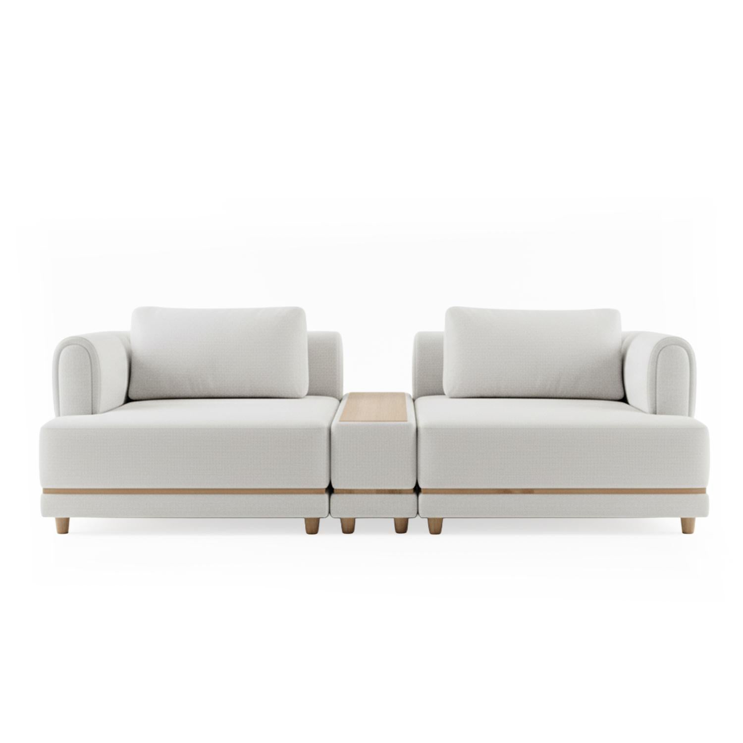 Sala Funcional Liam York Home Beige, Natural