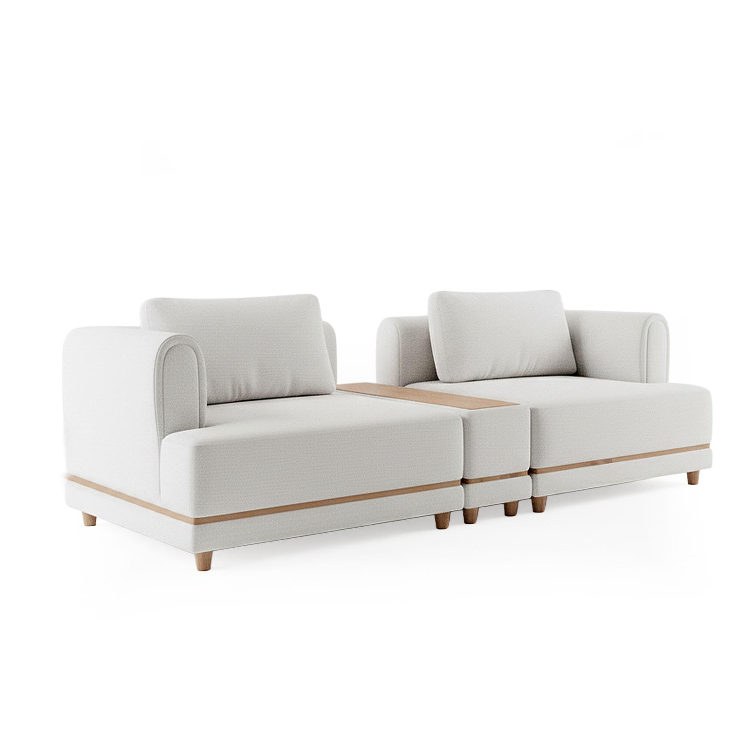 Sala Funcional Liam York Home Beige, Natural