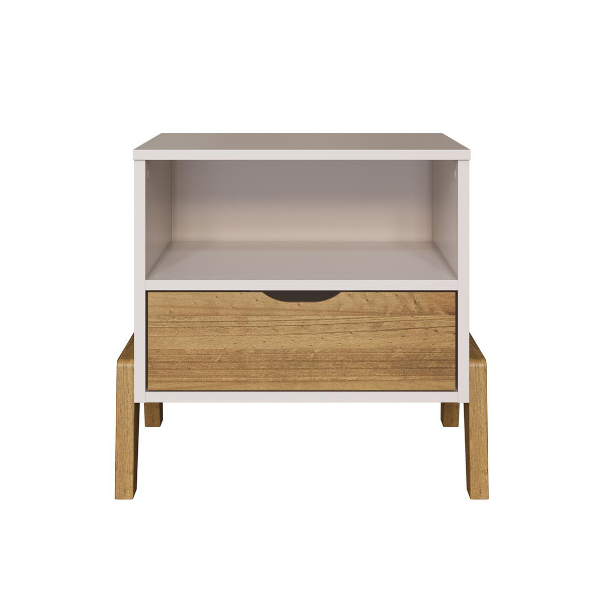 Mesa de Noche Andros Off White, Natural