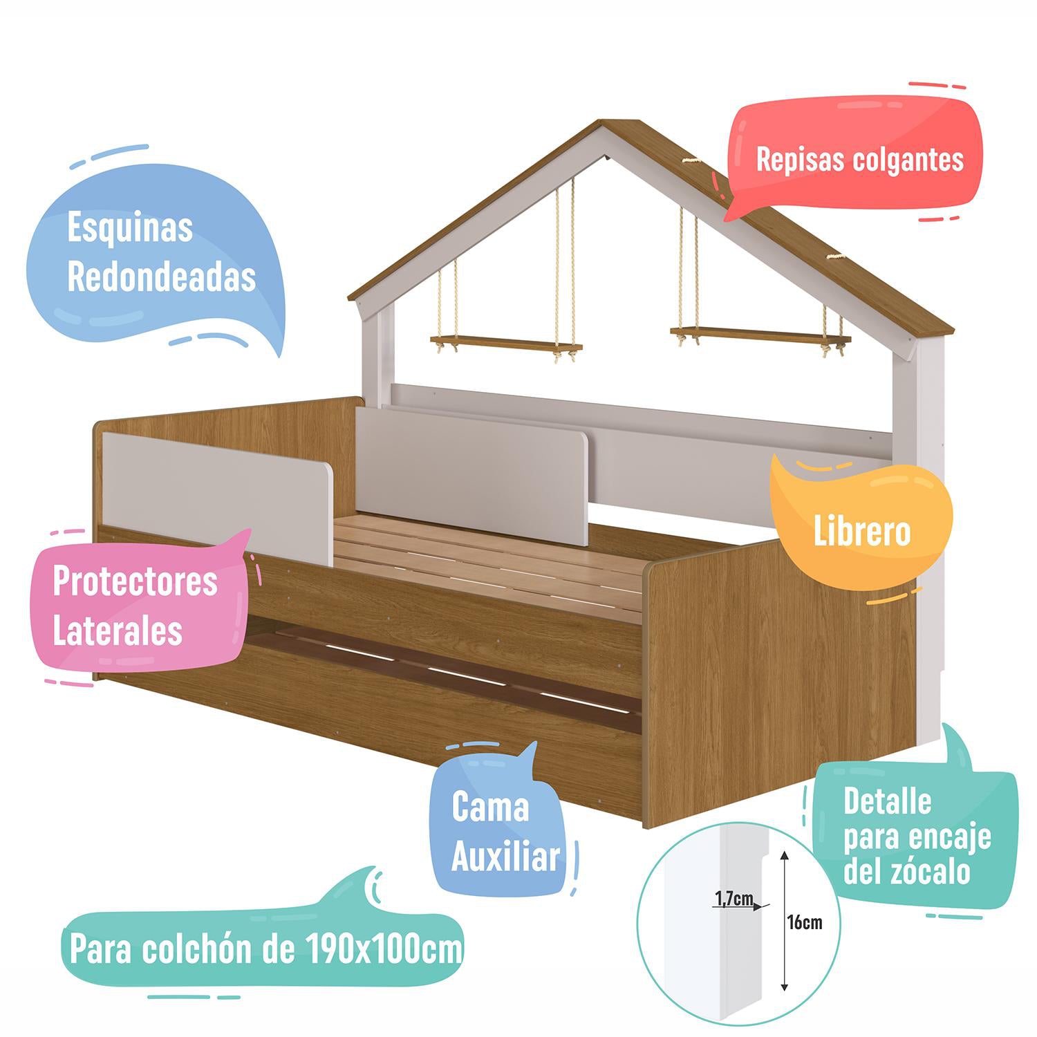 Cama Nido Berry Natural Offwhite