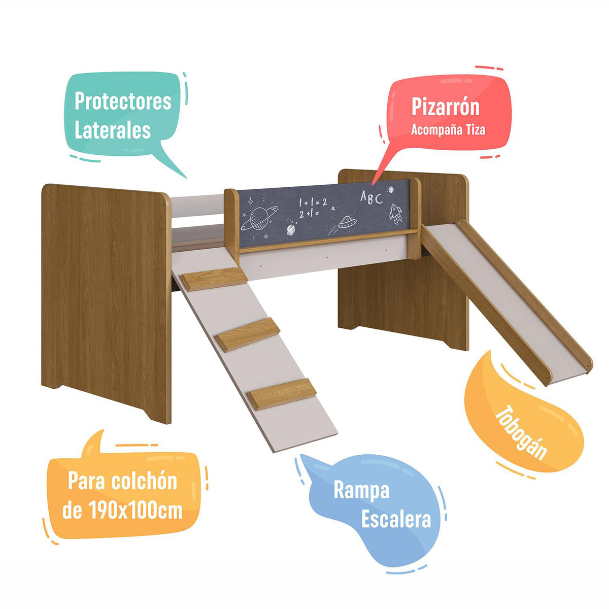 Cama Infantil Carter Natural Off White