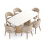 Comedor 6 Puestos Fiori Imputu Beige, Natural