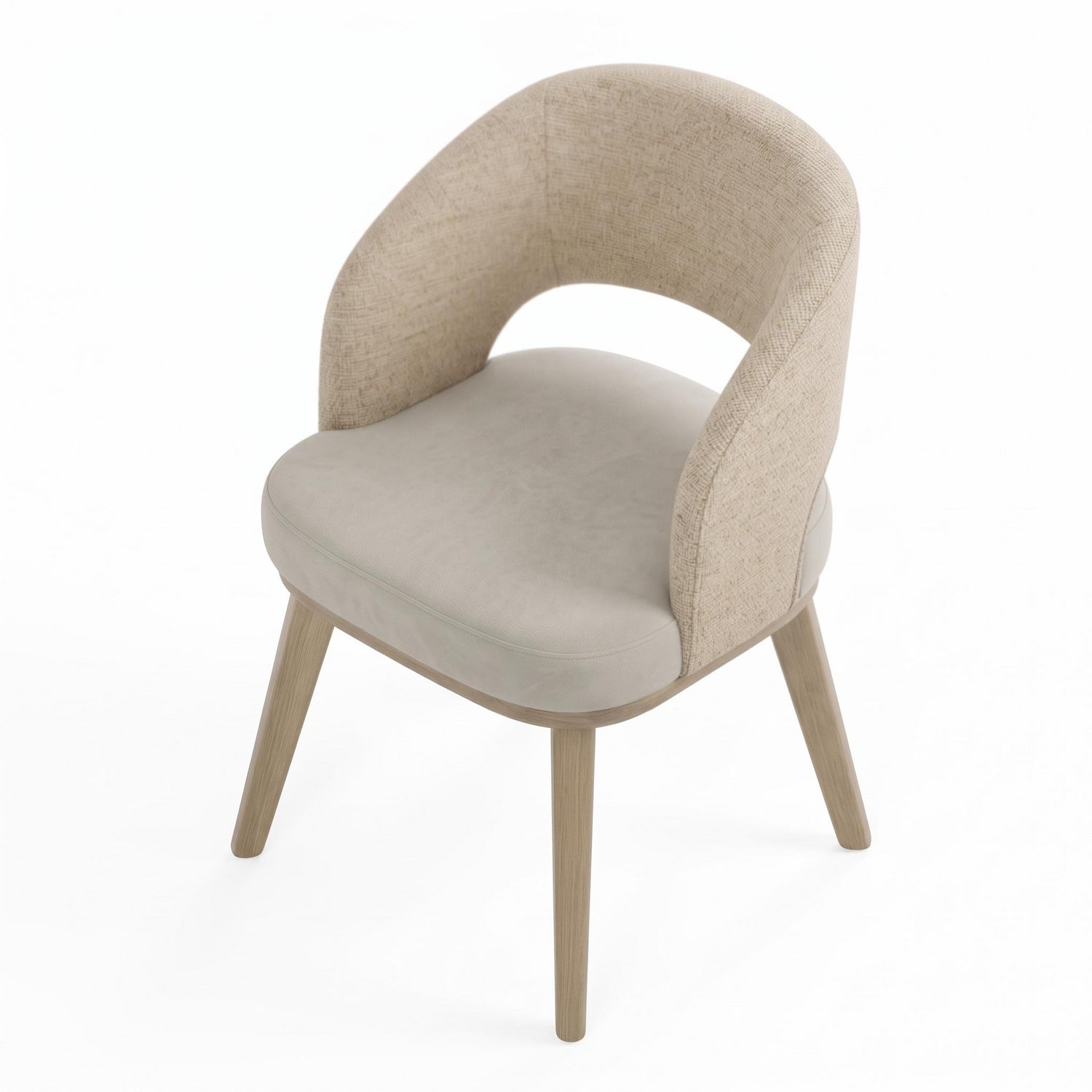 Comedor 4 Puestos Fiori Imputu Beige, Natural