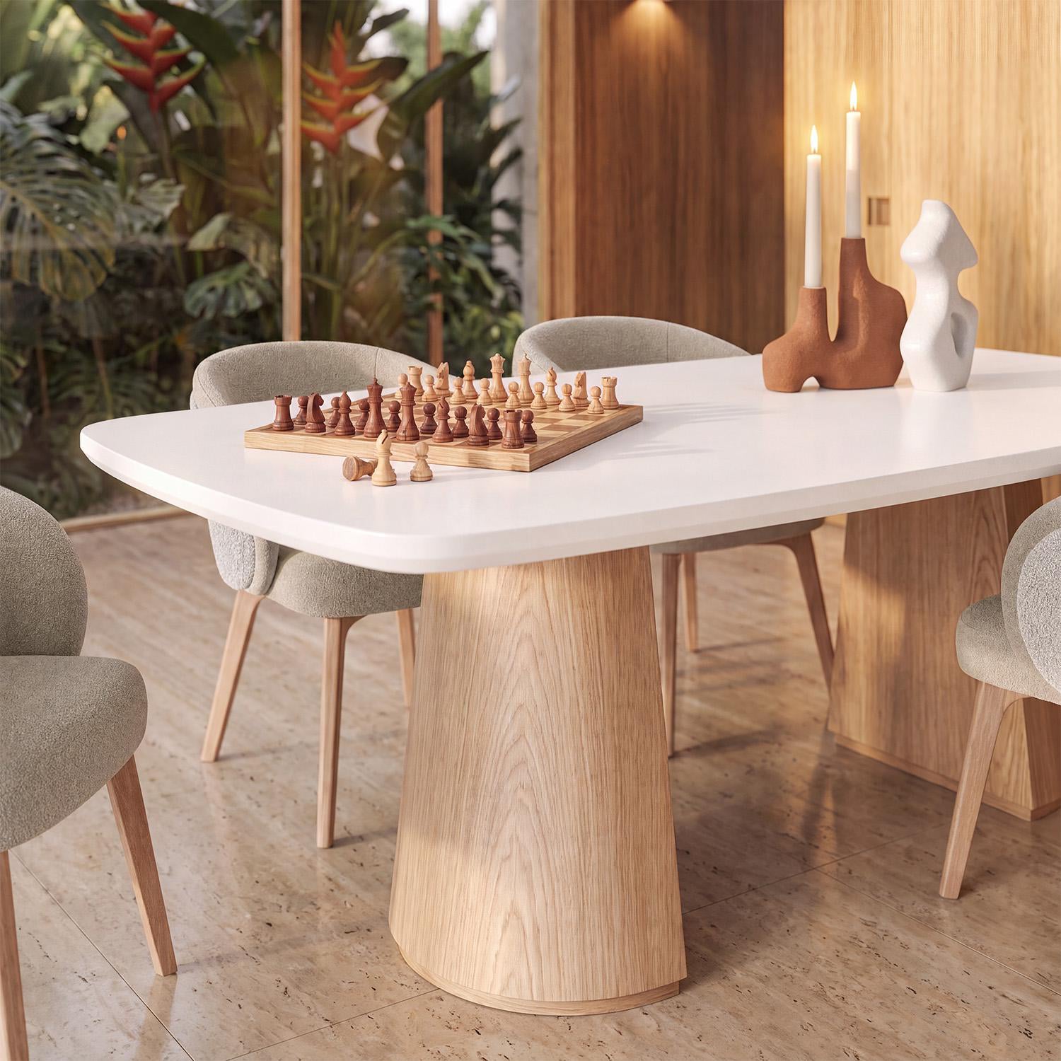 Comedor 6 Puestos Vitta Imputu Beige, Natural