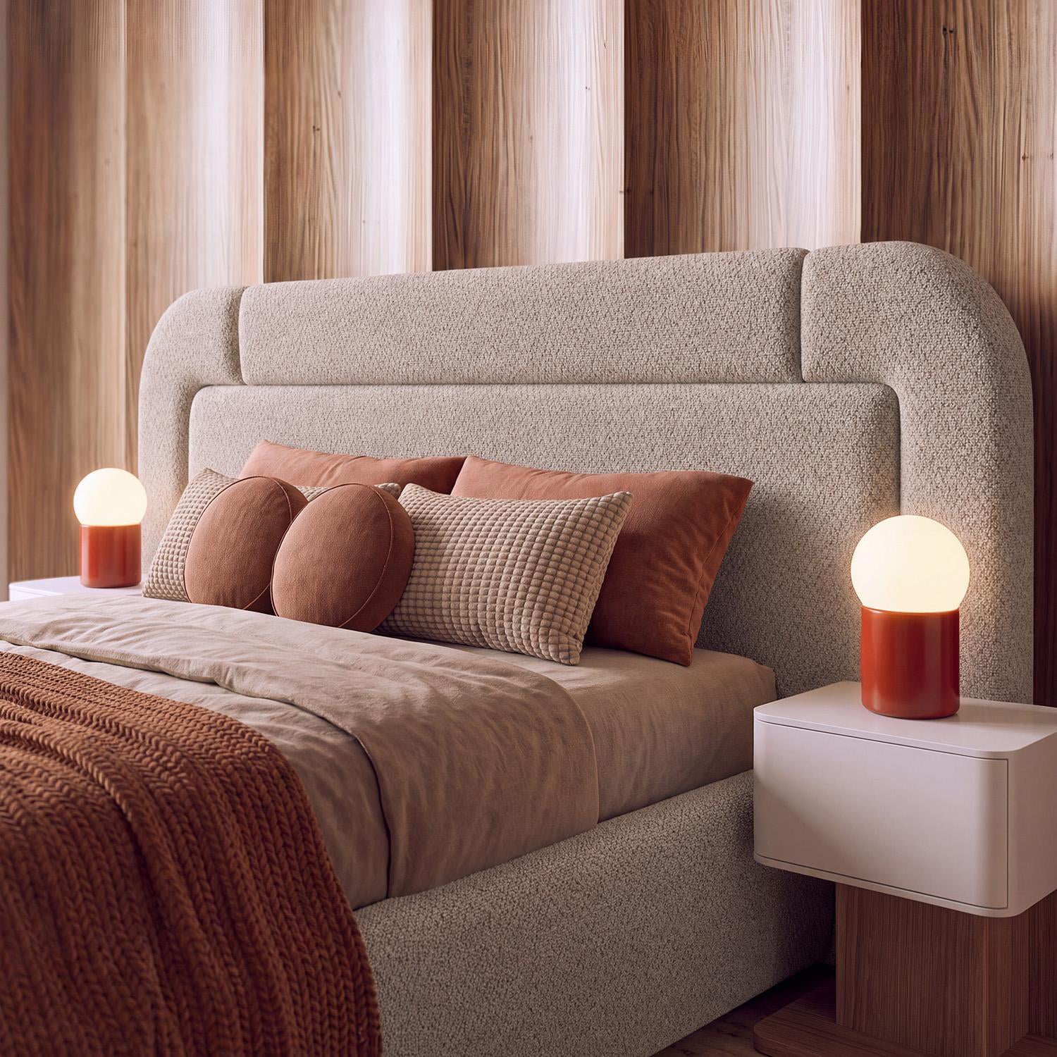 Cama Doble Porthos Dotty Mocca, Natural