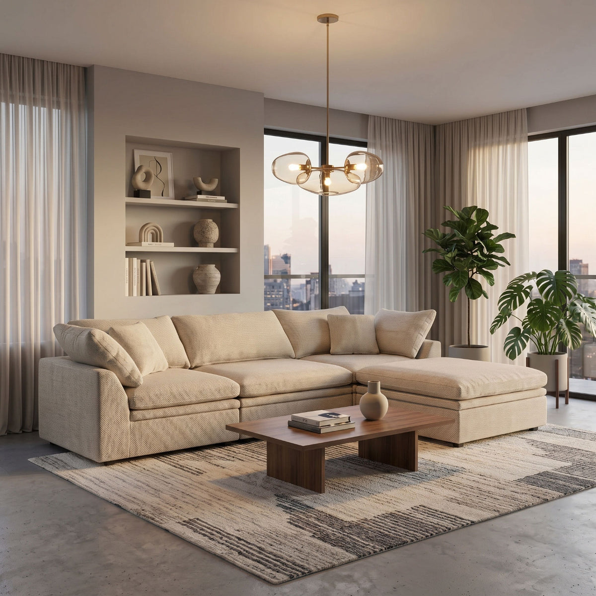 Sala Funcional Vicka Eurolino Bali Beige 3M