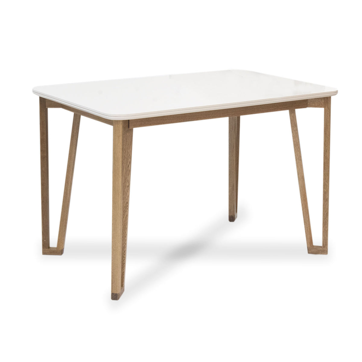 Comedor 4 Puestos Bianco Chenille Impetu Beige, Natural