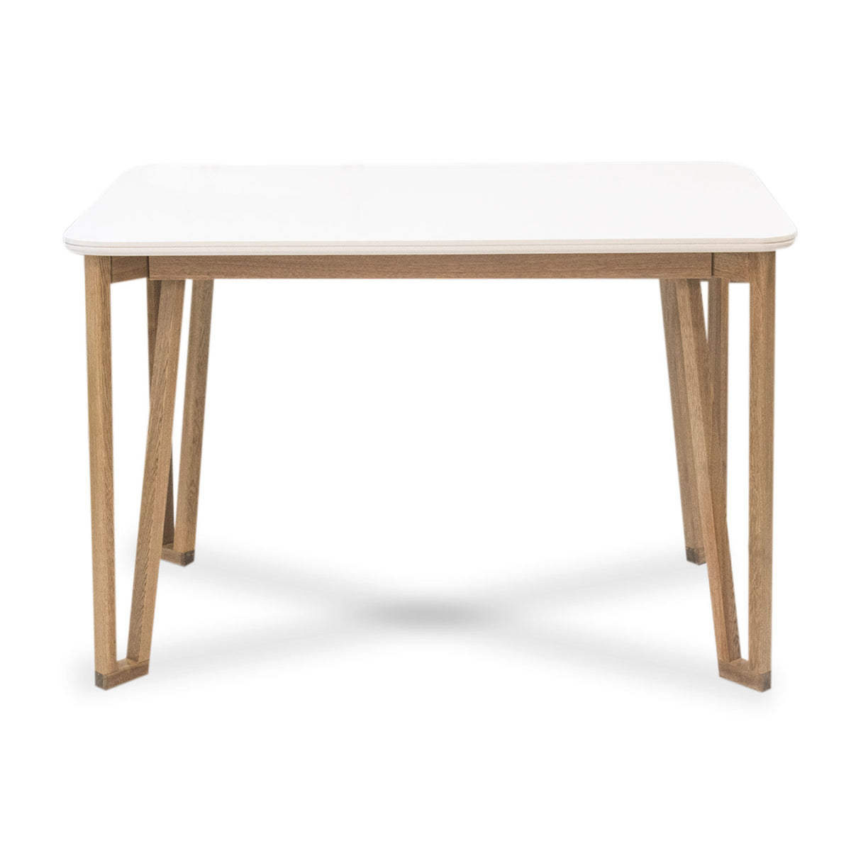 Comedor 4 Puestos Bianco Chenille Impetu Beige, Natural