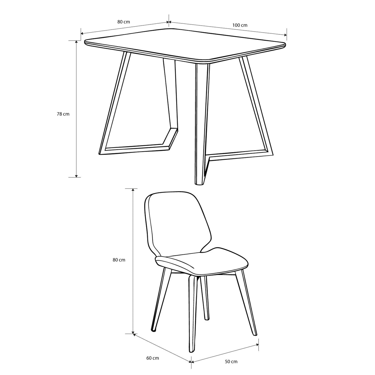 Comedor 4 Puestos Abby Chenille Almendra , Champaña, Blanco Perl