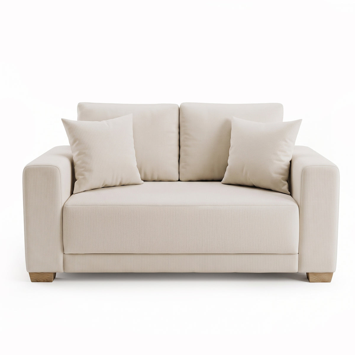 Sofá 2 Puestos Bianco Eurolino Marbella Beige, Natural