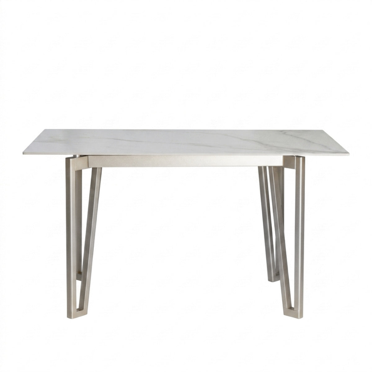 Comedor 6 Puestos Bianco Chenille Baite Taupe, Champaña Base Para Vidrio
