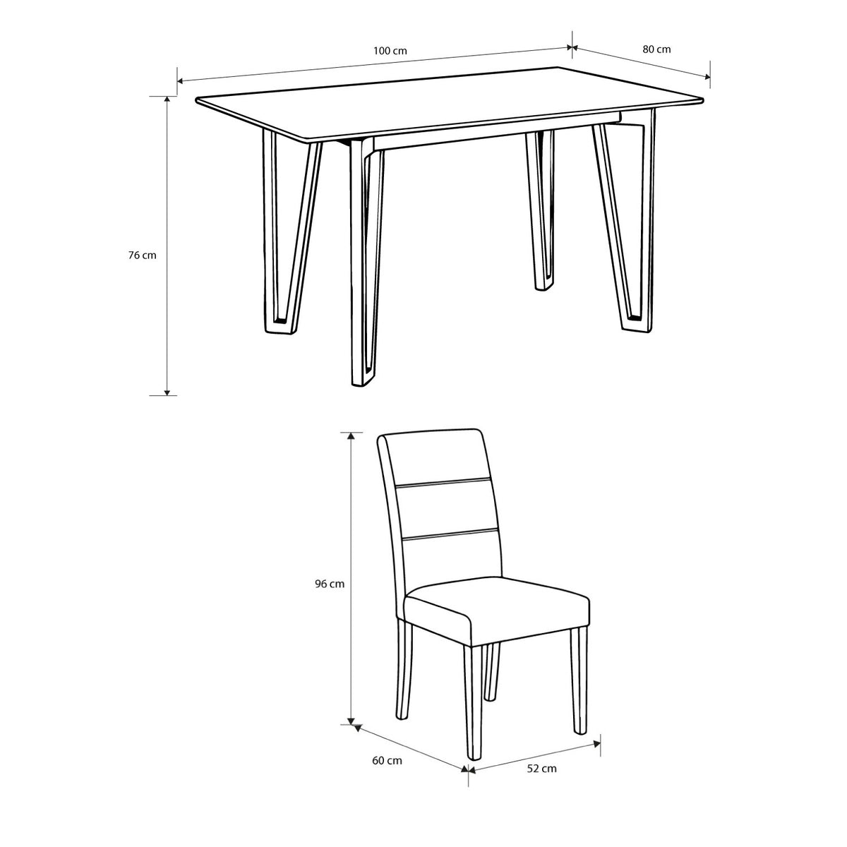 Comedor 4 Puestos Bianco Chenille Baite Taupe, Champaña Base Para Vidrio