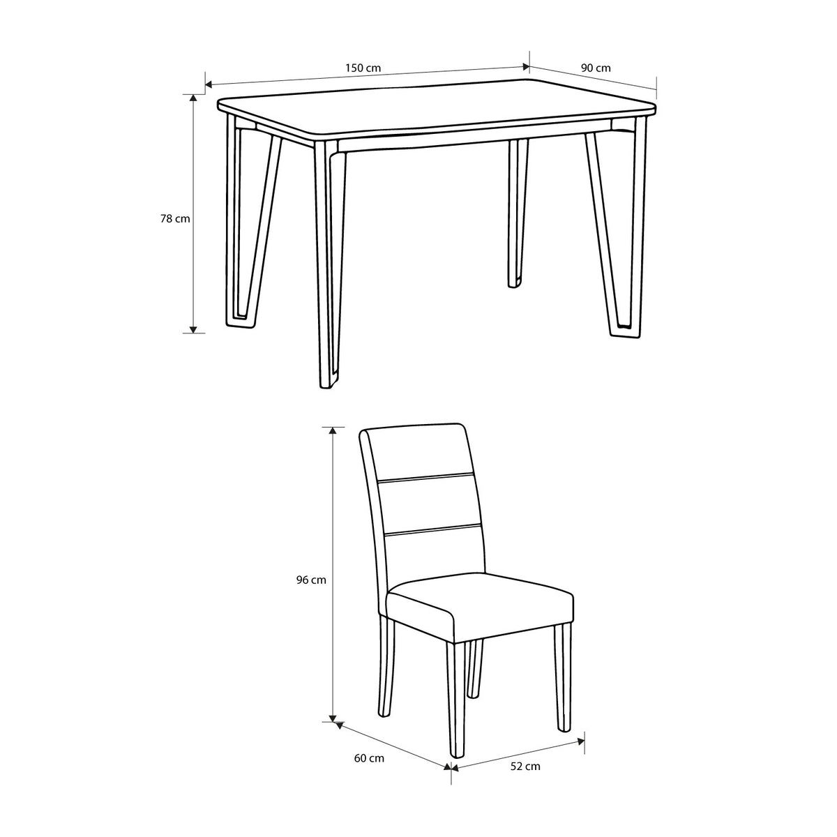 Comedor 6 Puestos Bianco Eurolino Marbella Beige, Natural Base Para Vidrio