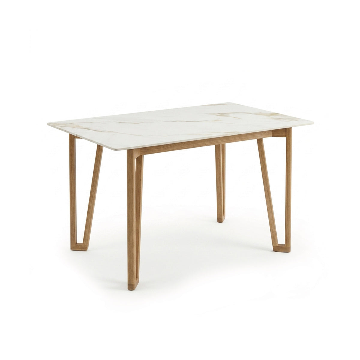 Comedor 4 Puestos Bianco Eurolino Marbella Beige, Natural Base Para Vidrio