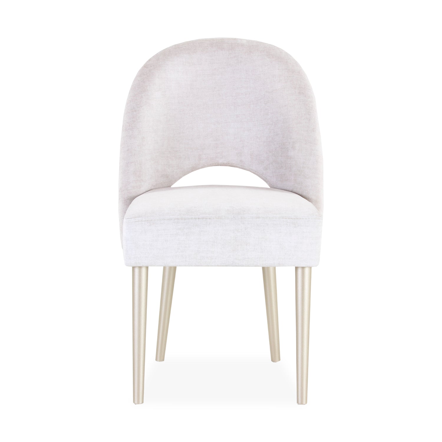 Silla Comedor Lisboa Velvet Atlas Marmol, Champaña