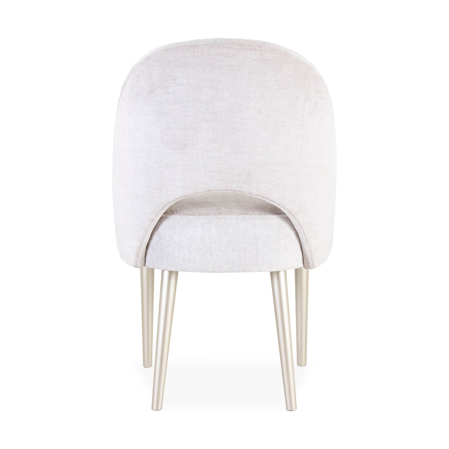 Silla Comedor Lisboa Velvet Atlas Marmol, Champaña