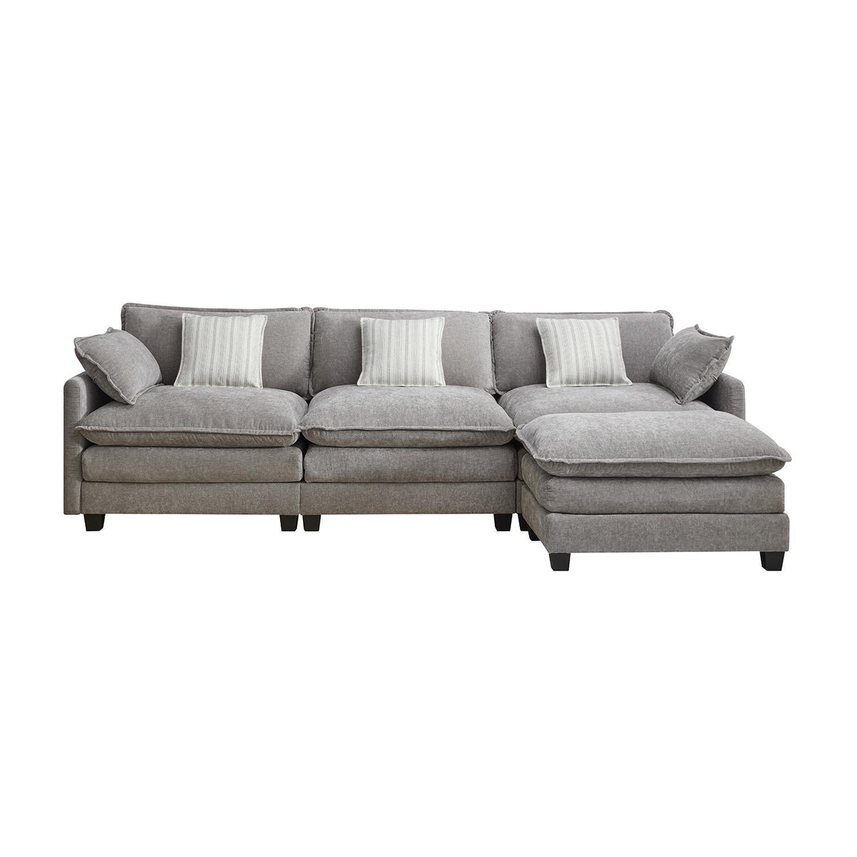 Sala Funcional Leoni Chenille Gris