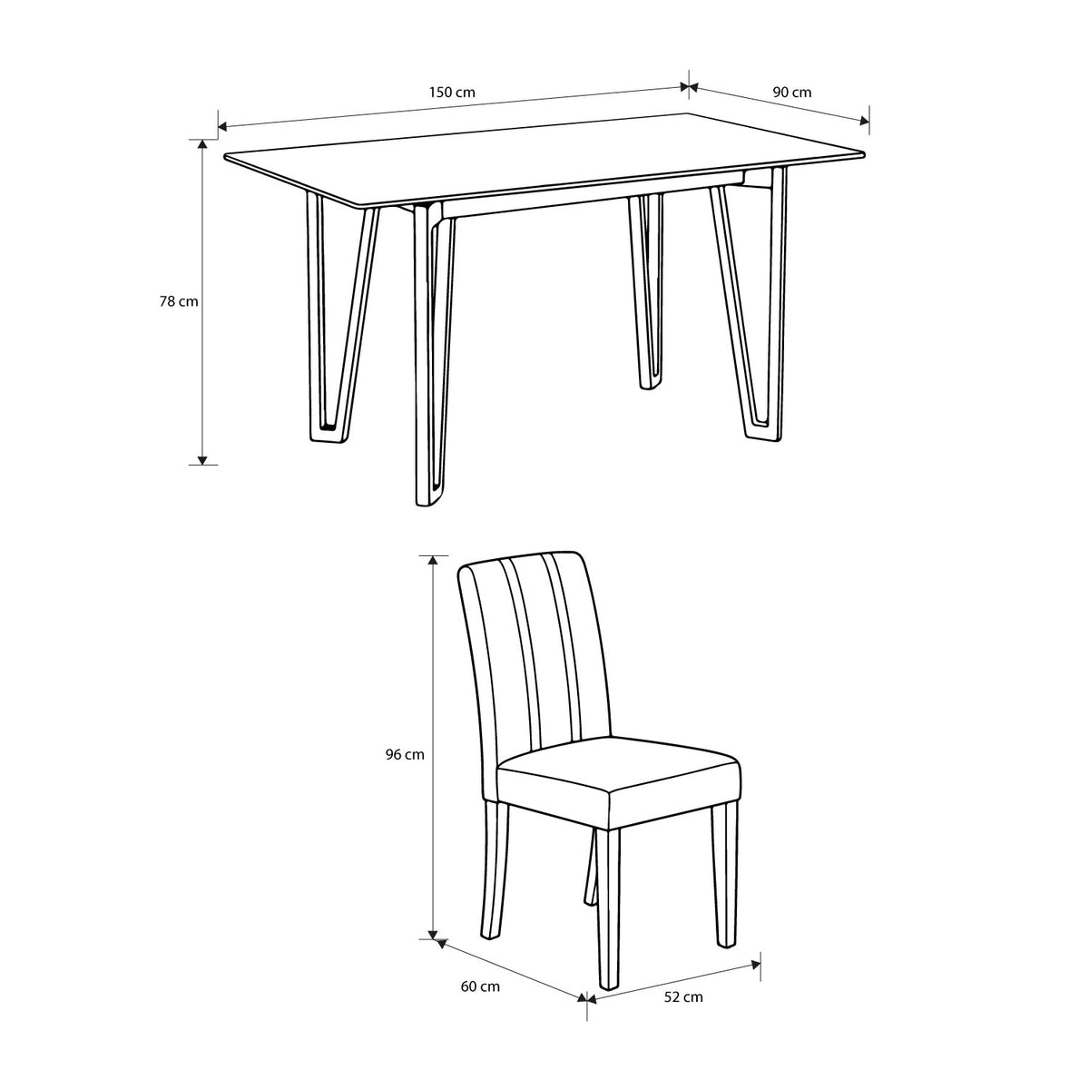 Comedor 6 Puestos Kenzo Velvet Luxury Sand, Champaña Base Para Vidrio