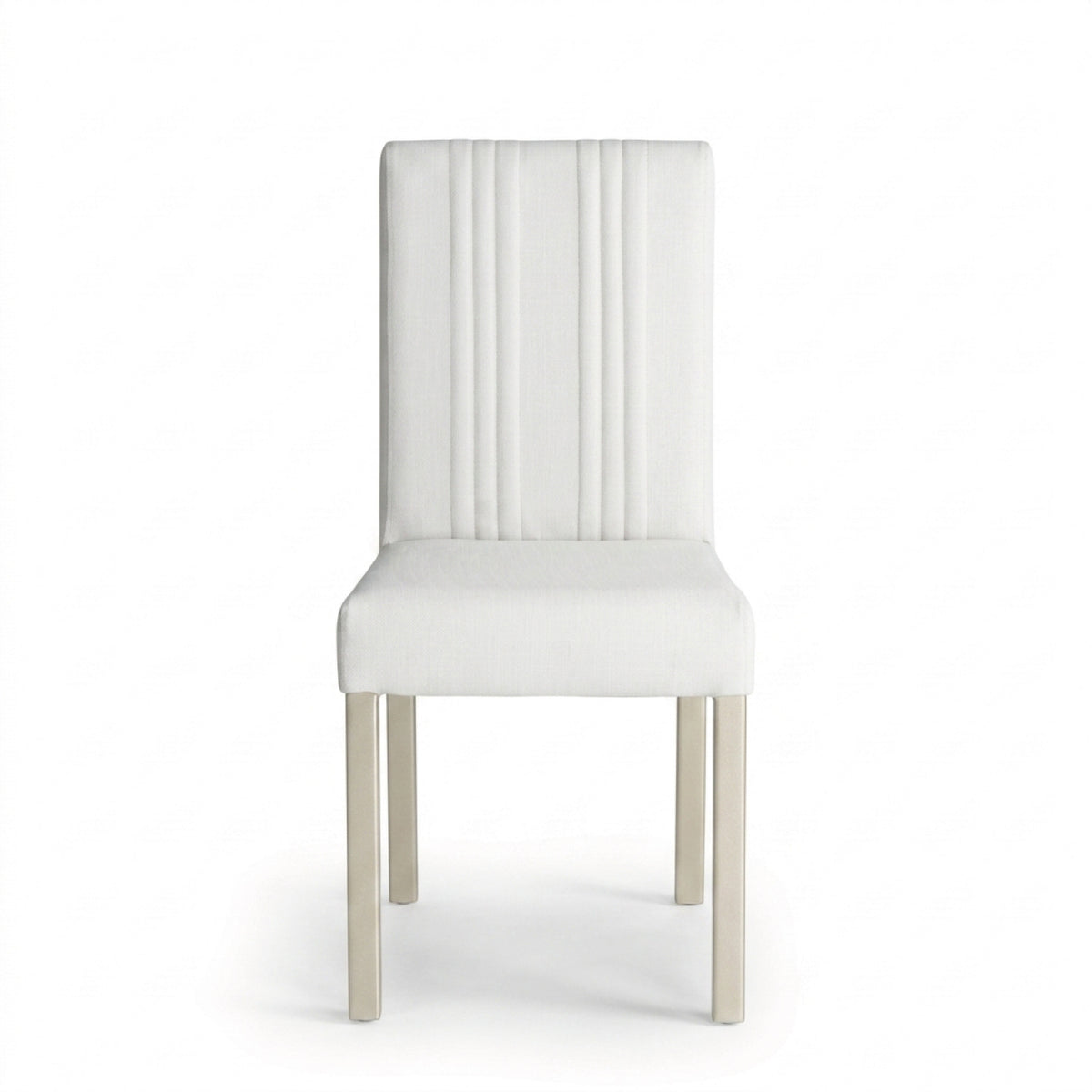 Comedor 4 Puestos Kenzo Eurolino Blanco, Champaña Base Para Vidrio