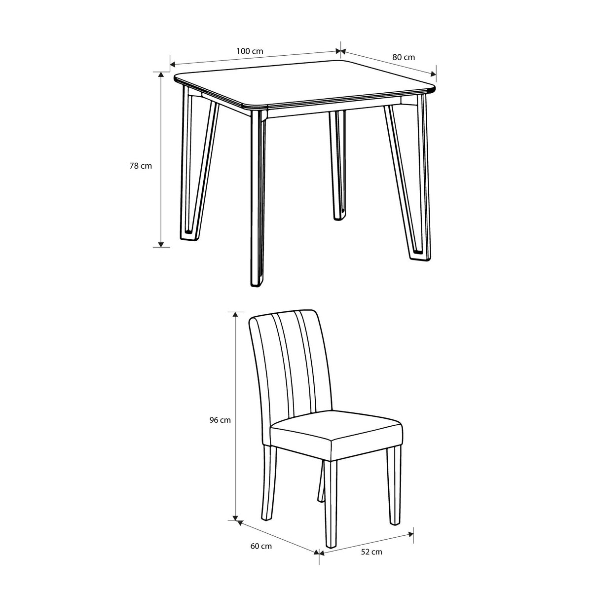 Comedor 4 Puestos Kenzo Eurolino Blanco, Champaña, Blanco Perla