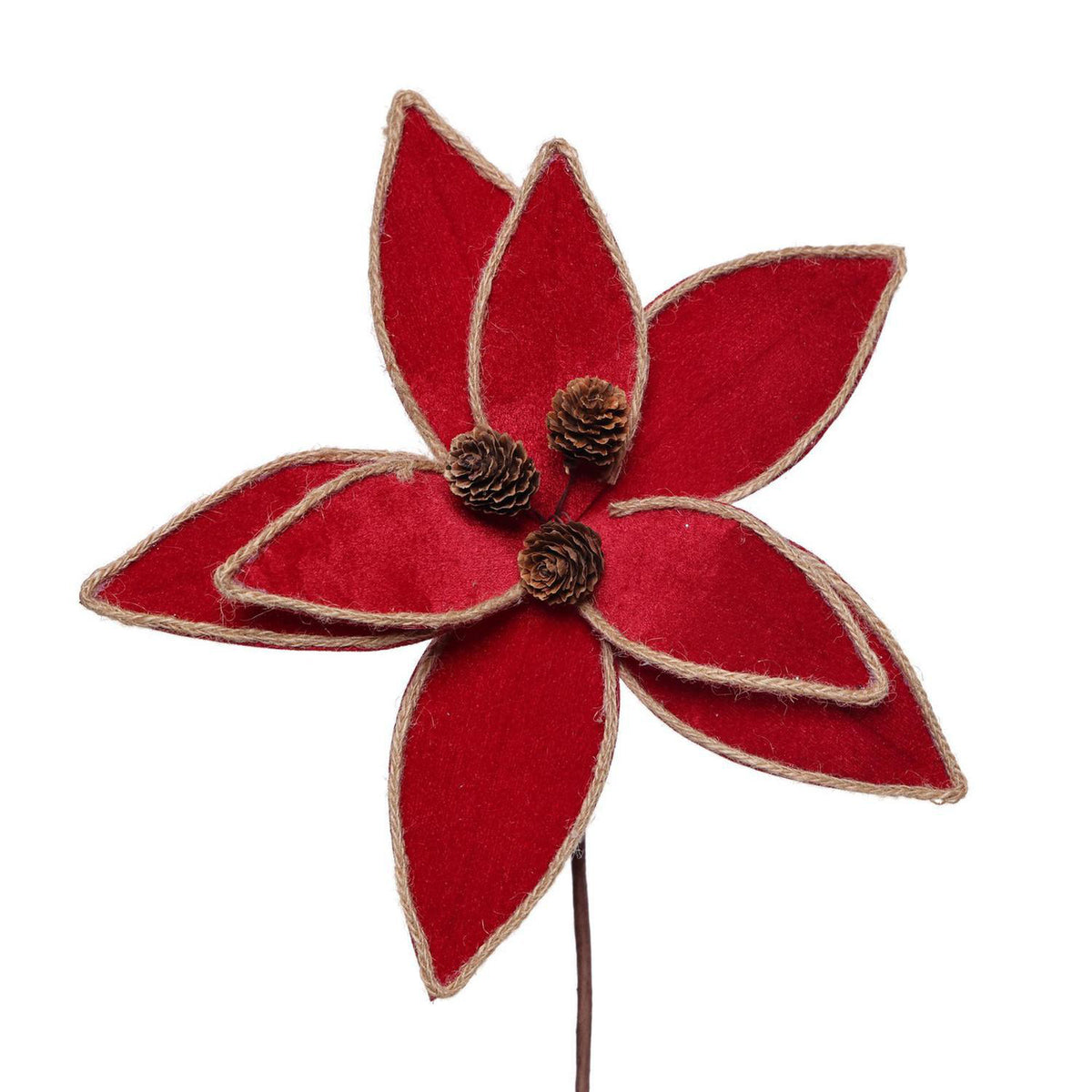 Flor 30Cm Deer Santa Exh F261