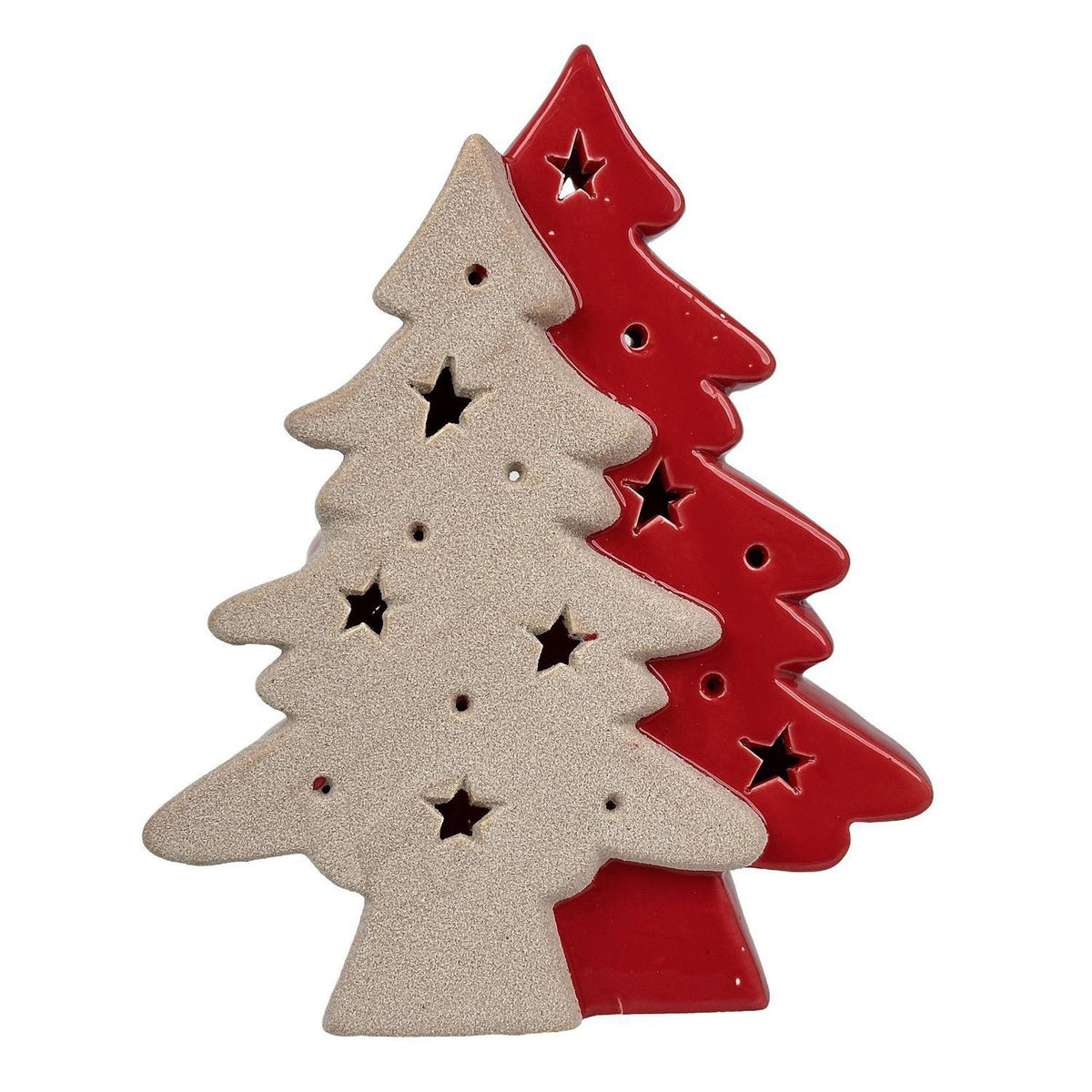 Arbol Luz 18Cm Blanc Roj Deer Santa F261
