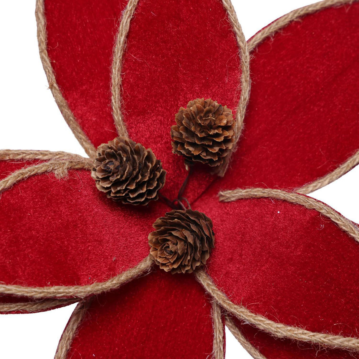 Flor 30Cm Deer Santa Exh F261