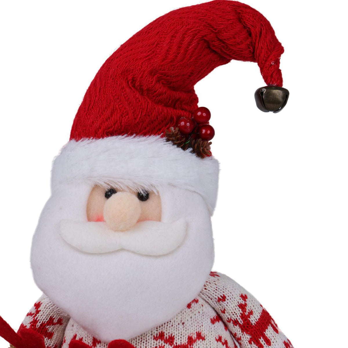 Papa Noel 24X12X58Cm Deer Santa Exh F261