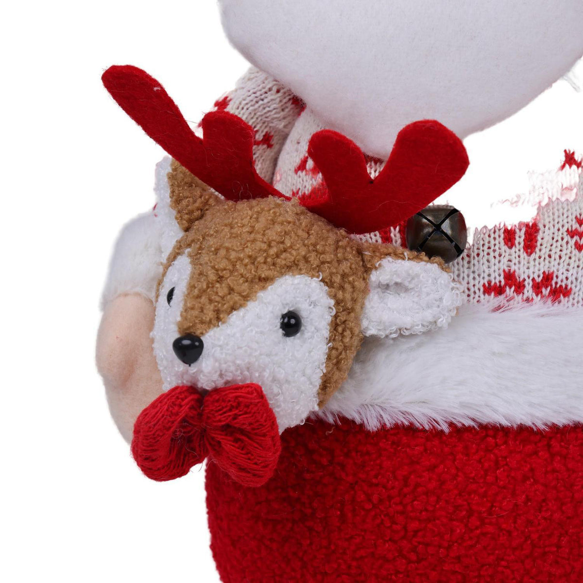 Papa Noel 24X12X58Cm Deer Santa Exh F261