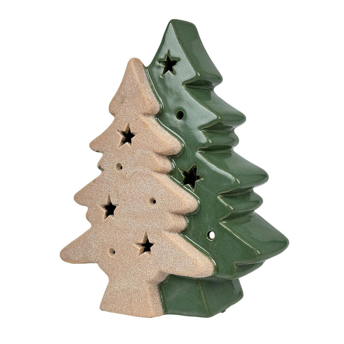 Arbol Luz 16Cm Verde Deer Santa F261