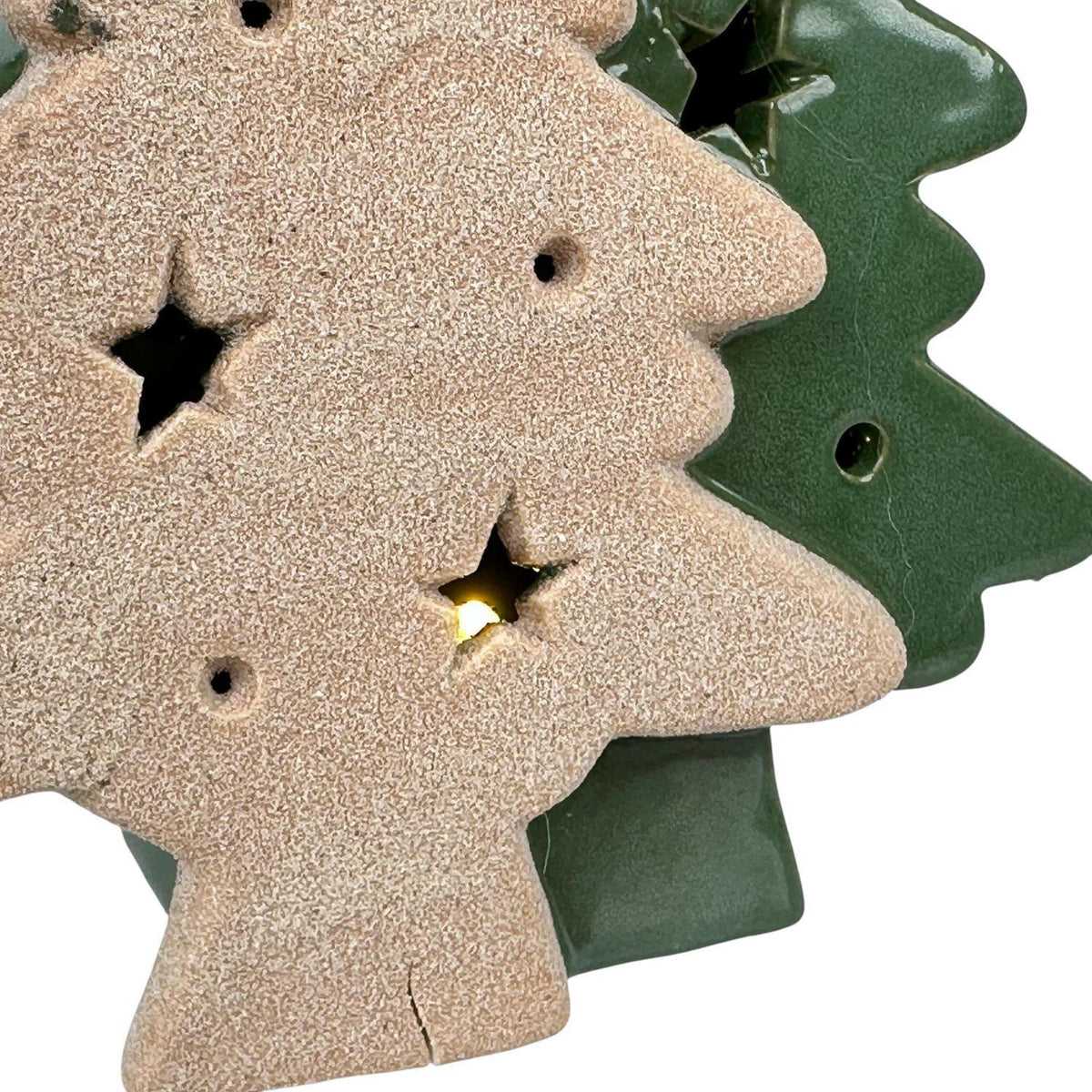 Arbol Luz 16Cm Verde Deer Santa F261