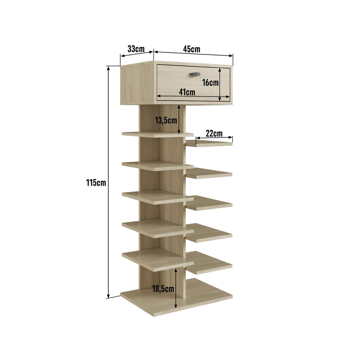 Zapatero Diana Natural  45X115X33