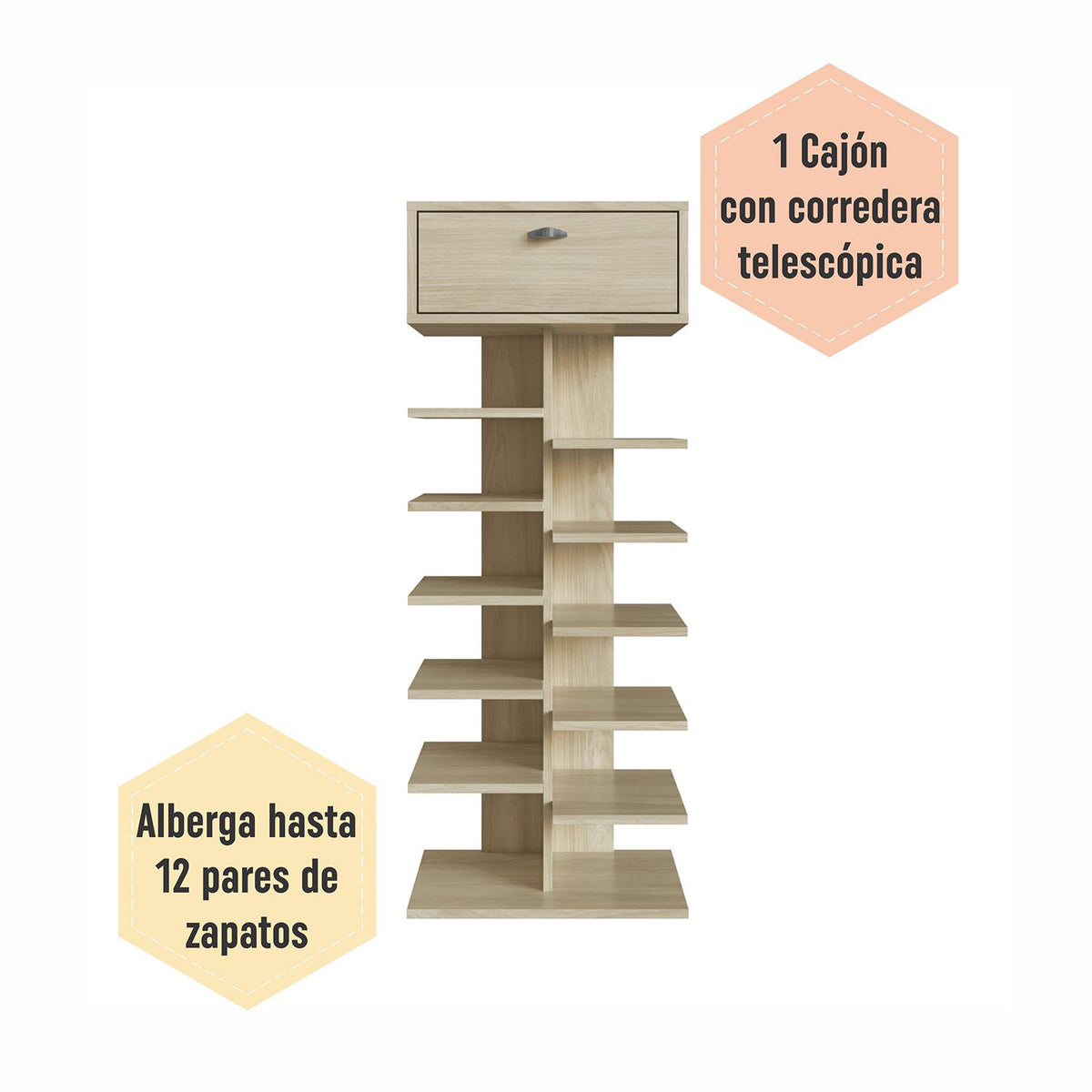 Zapatero Diana Natural  45X115X33