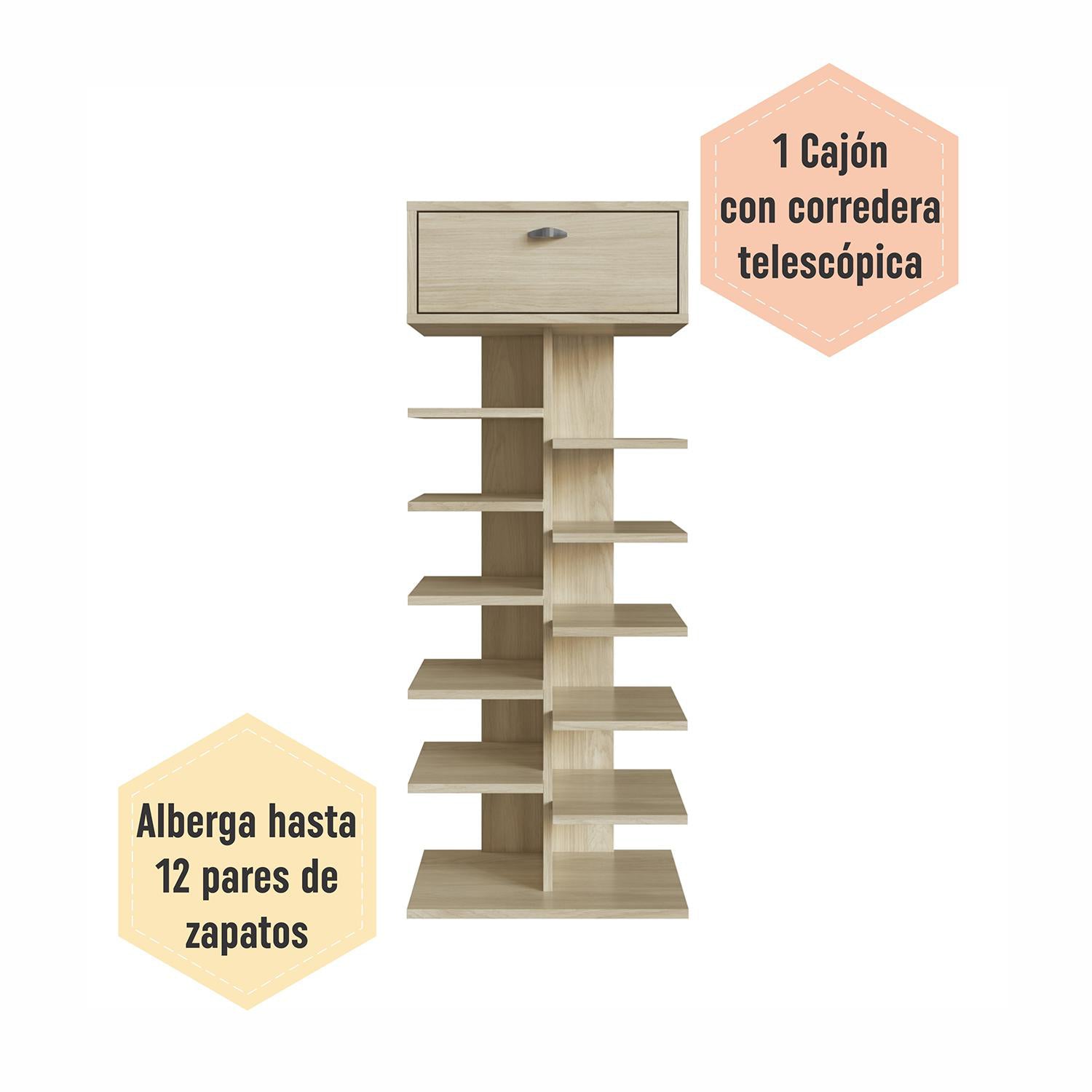 Zapatero Diana Natural  45X115X33