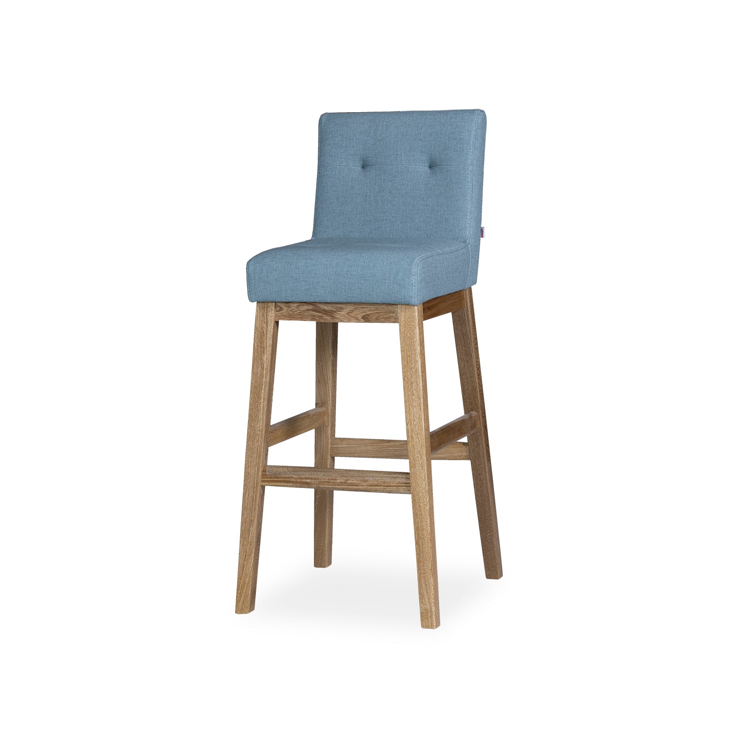 Silla Para Barra Kepler Eurolino Azul, Natural Premium Poliuretano