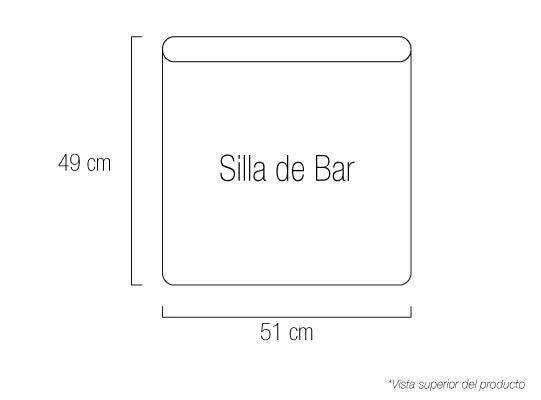 Silla Para Barra Kepler Eurolino Marfil, Natural Premium Poliuretano