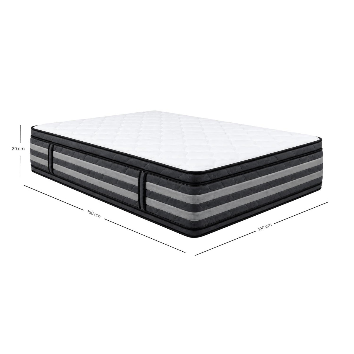 Colchón Queen Onix Silver Doble Eurotop top [Garantía 12 años]