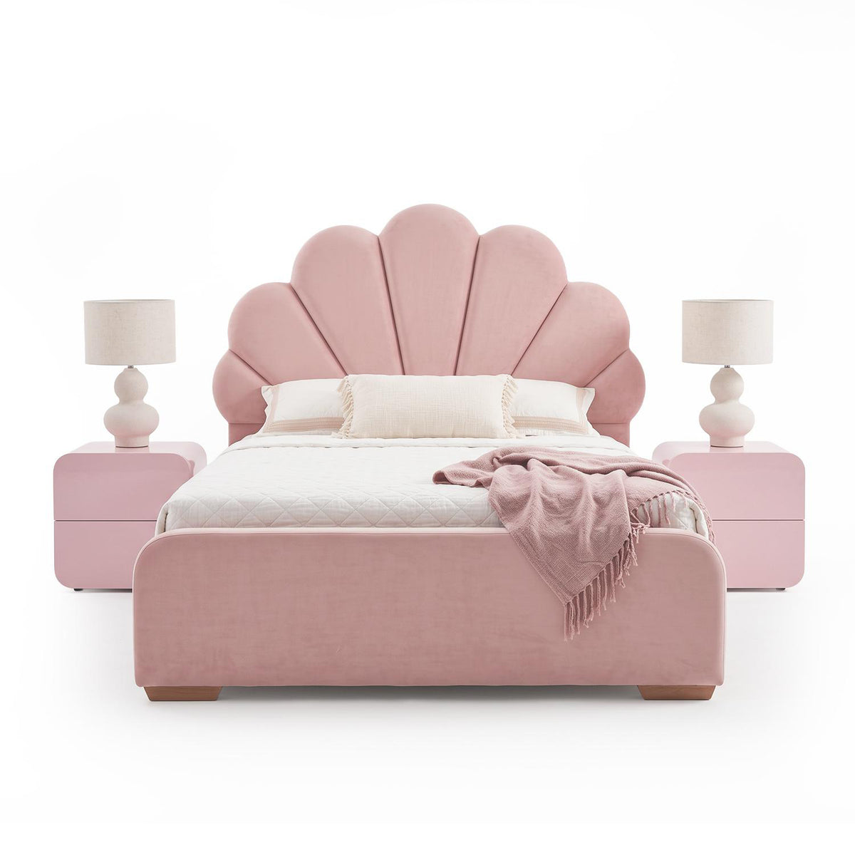 Cama 1.00 Ibis Rosa, Natural