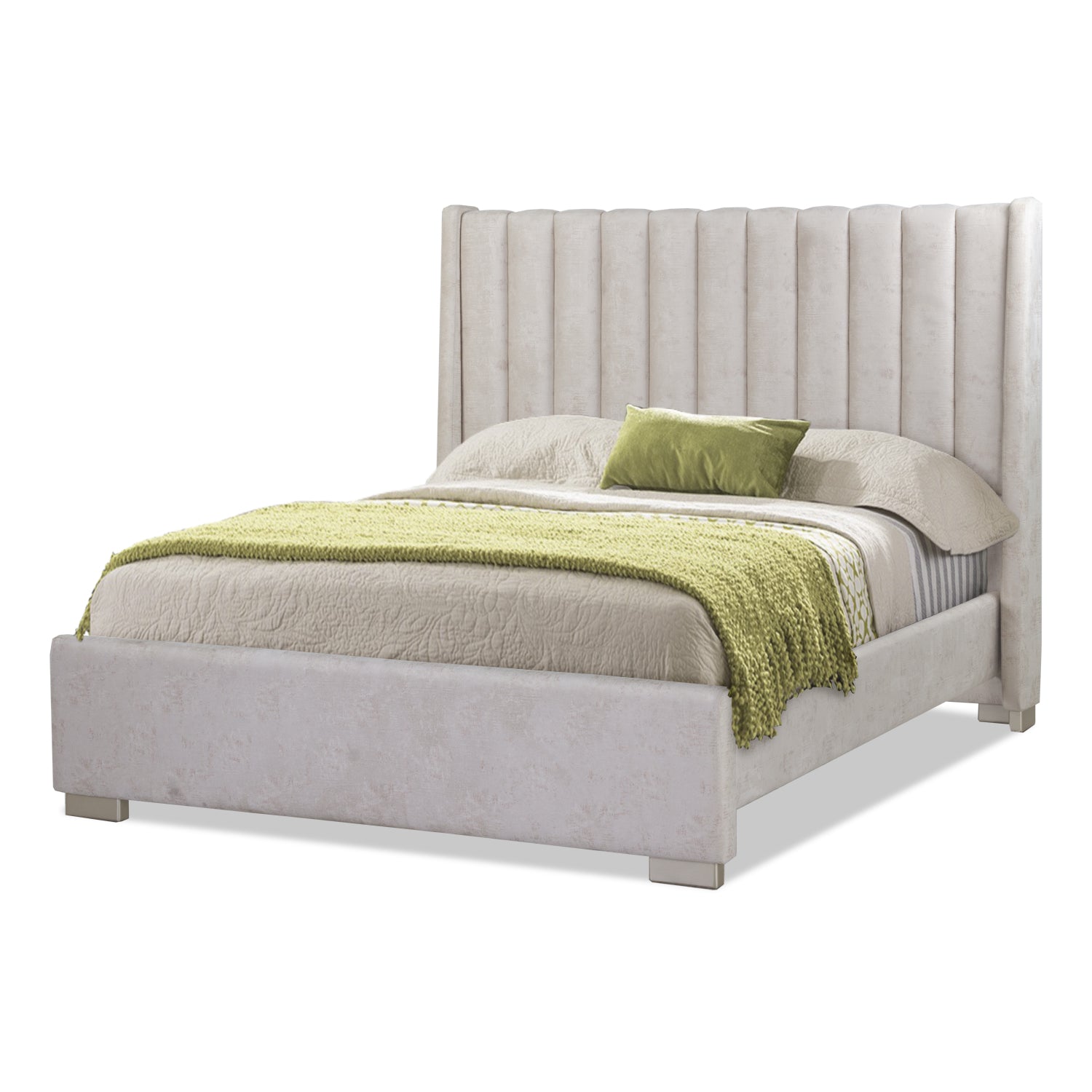 Cama Doble Harrison Beige, Champaña