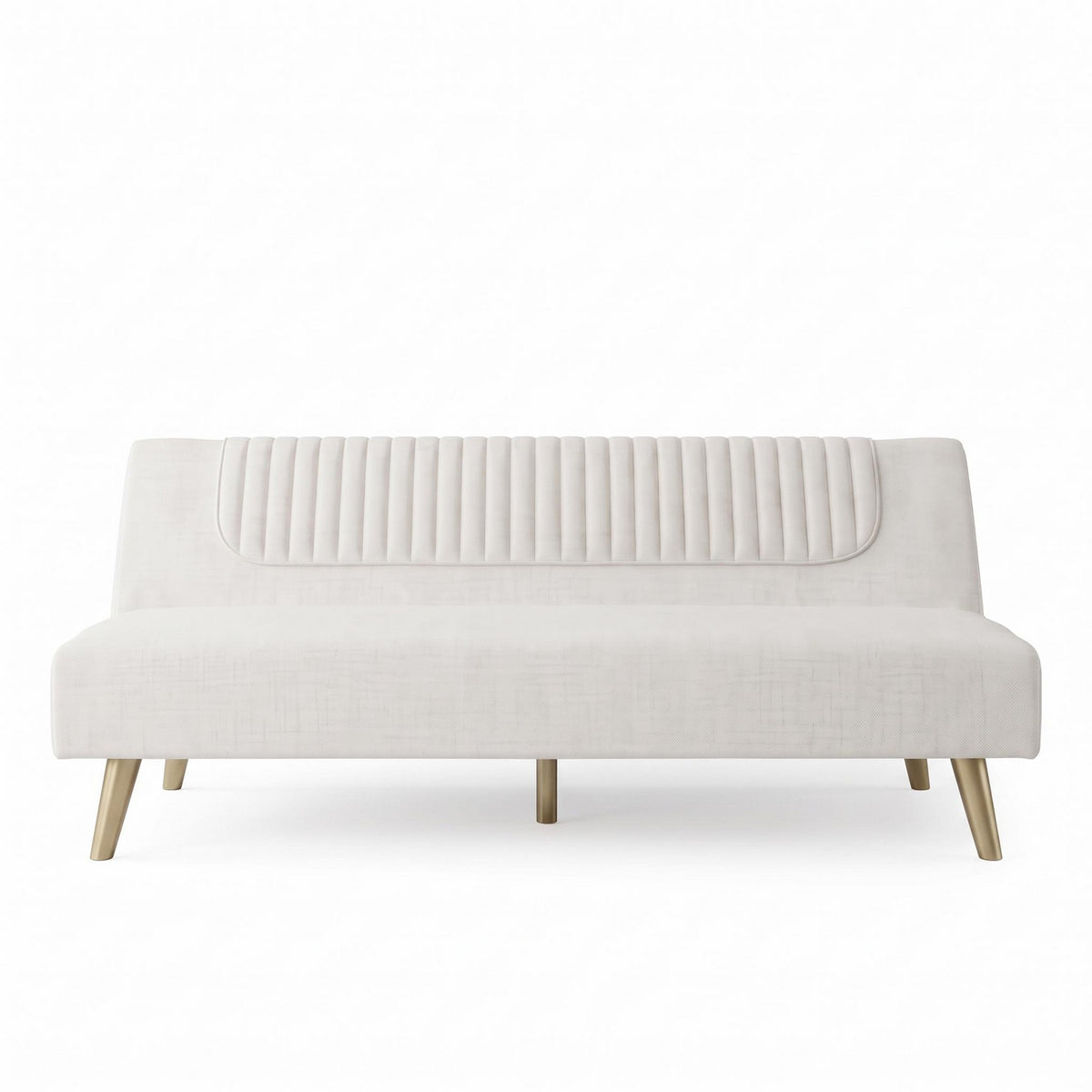Sofá Cama Abby Chenille Almendra, Champaña