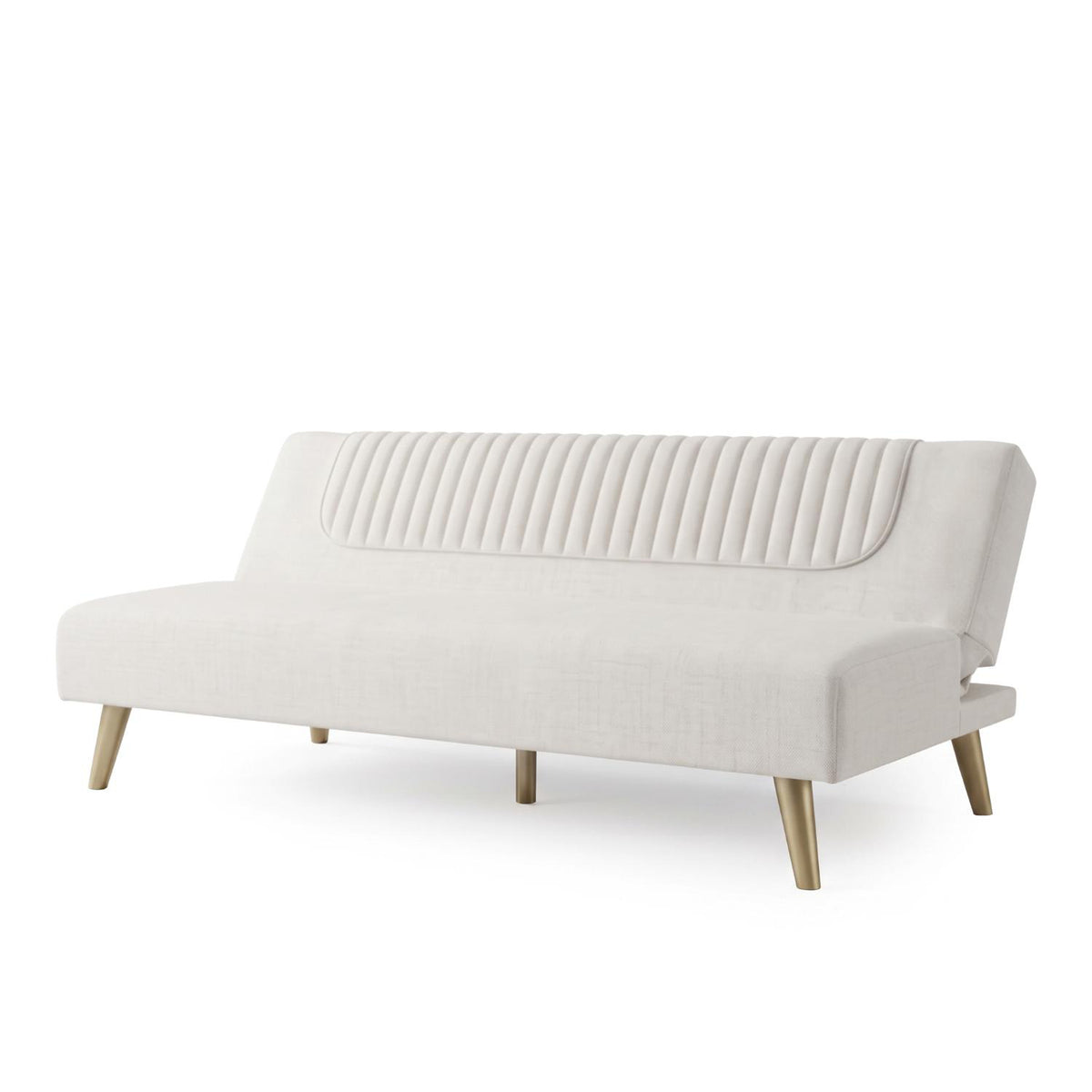 Sofá Cama Abby Chenille Almendra, Champaña