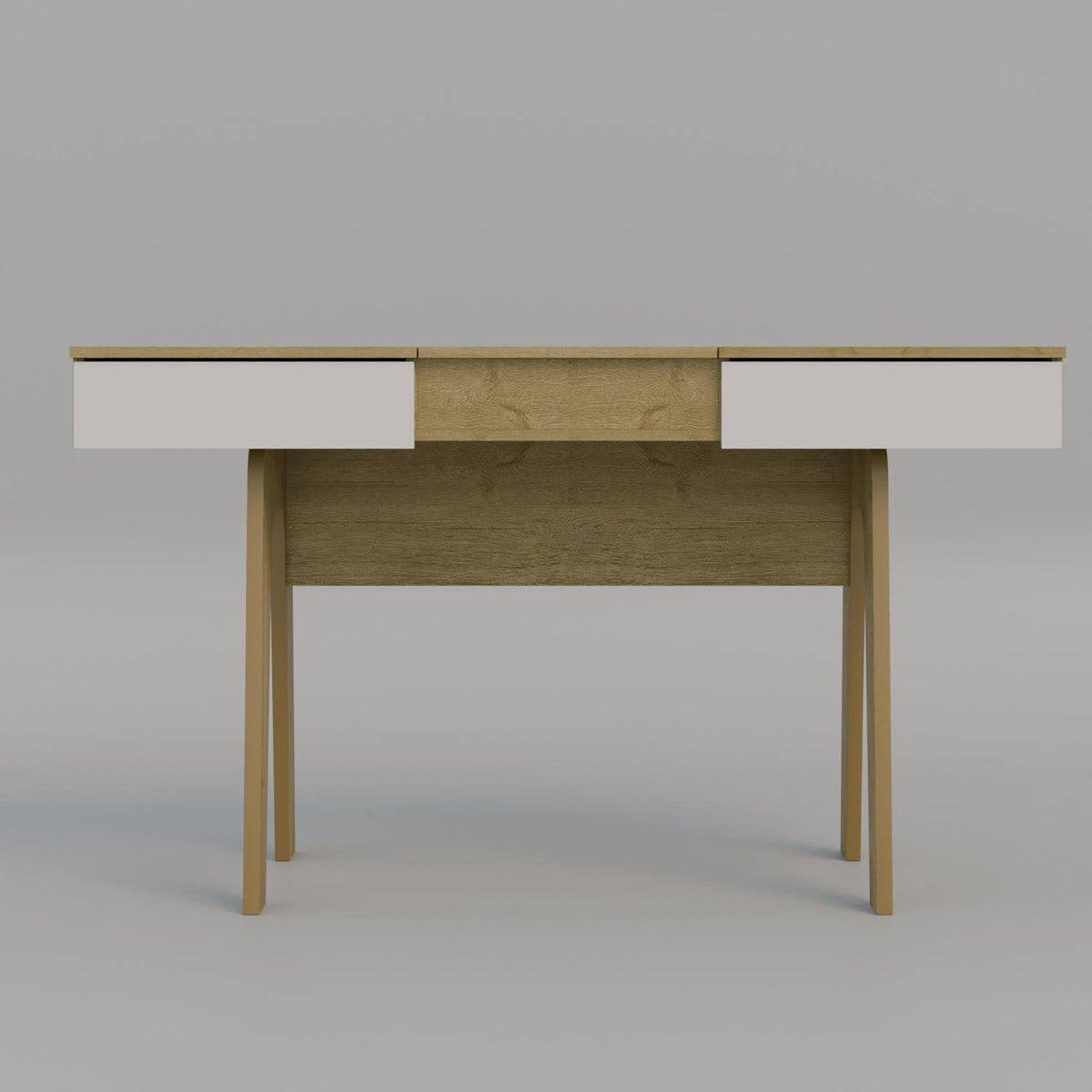 Escritorio Tempo Natural, Off White
