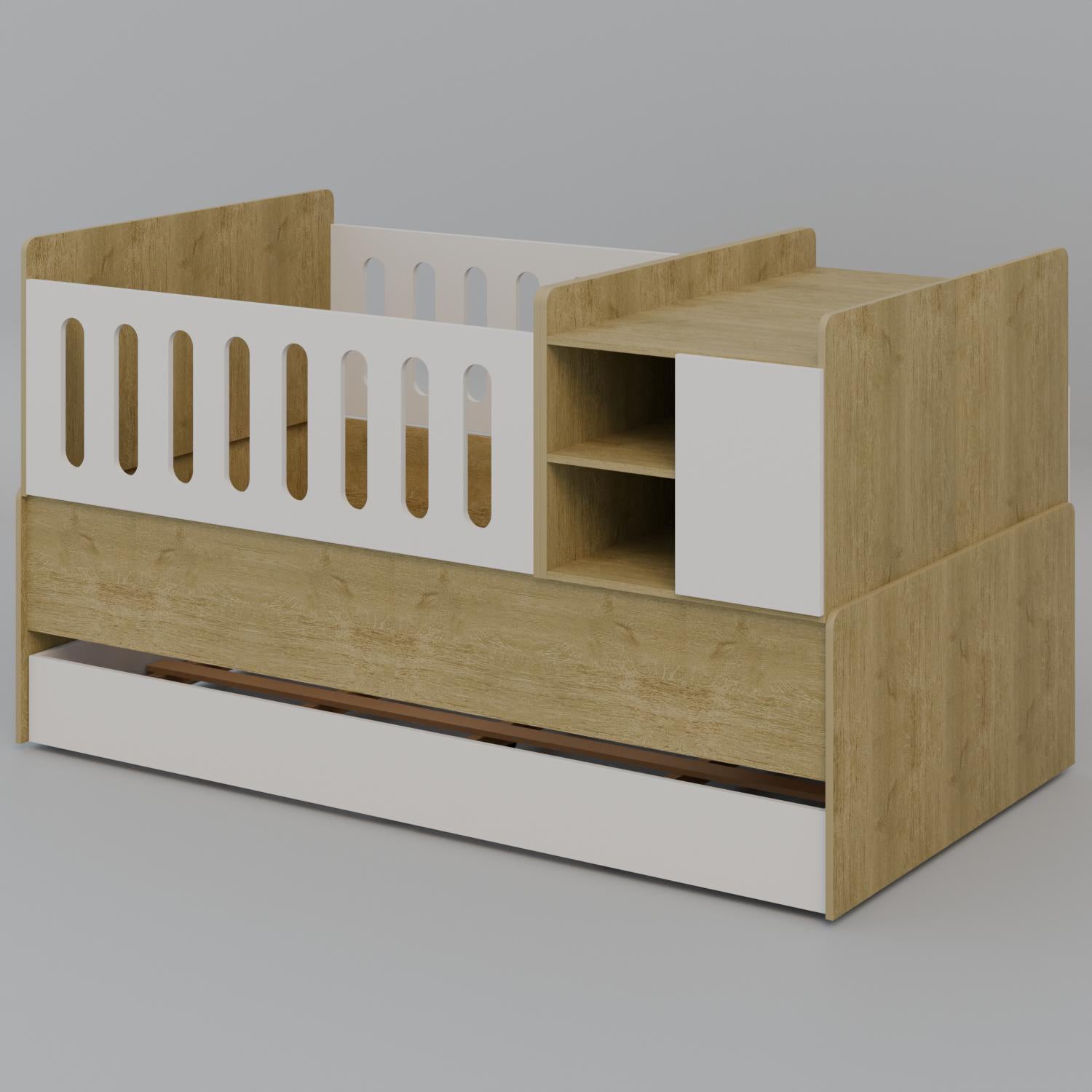 Cama Cuna 1.00 Emotion Natural, Off White